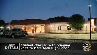 Student charged with bringing knife to Mars Area High School