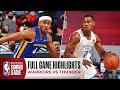 WARRIORS at THUNDER | NBA SUMMER LEAGUE | FULL GAME HIGHLIGHTS