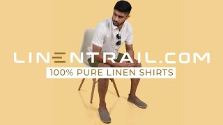 100% Pure Linen Shirts for Men | LinenTrail.com