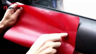 FILM ROLL VOITURE AUTOCOLLANTS FIBRE DE CARBONE VINYLE VOITURE \u0026 MOTO