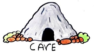 How to draw a cave || easy drawings || for kids || Crafty people