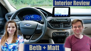 2020 Ford Escape Hybrid Interior Review (Beth + Matt)