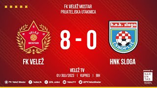 IZVJEŠTAJ  I  FK Velež - HNK Sloga GV/U 8:0  I  PRIPREME KUPRES 2023