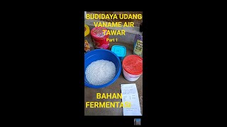 BUDIDAYA UDANG VANAME AIR TAWAR part 1 fermentasi air