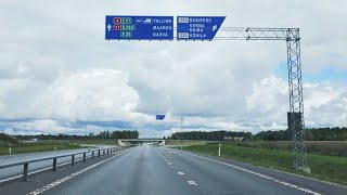 The Estonian Highway - Off To Tallinn - Driving In Estonia