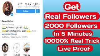 How to increase instagram followers 2019।। Get real Followers New Trick