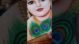 shri krishna drawing | acrylic colour painting | ArtisArt #artisart