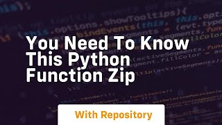 You need to know this python function zip