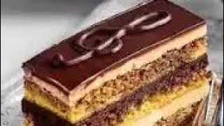 Trying opera cake Gâteu opéra  for a first time #operacake #opera #chocolate #coffee #dessert