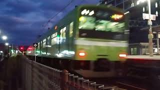 201系ND605編成普通王寺行き久宝寺駅発車