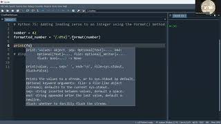 Python 75: Adding leading zeros to an integer using the format() method