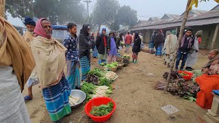 Winter morning vegetable market | 2023 update | Village life | জয়দরখালী বাজার | গফরগাঁও উপজেলা জনপদ|