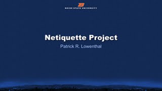EDTECH 502: Netiquette Project