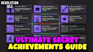 ULTIMATE SECRET ACHIEVEMENTS GUIDE // REVOLUTION IDLE
