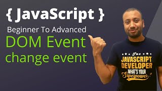 javascript bangla tutorial 60 : DOM Event | Event Object | onchange event