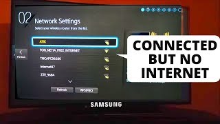 How to Fix Samsung TV Connected to WiFi But No Internet || Samsung Smart TV not Connecting to WiFi