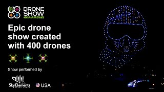 Epic drone show created from 400 drones