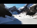 see the frozen lake sealpsee in switzerland 🇨🇭 explore switzerland