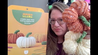 Mondo Llama knit pumpkins kit review