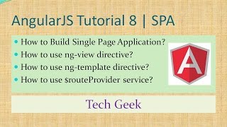 AngularJS Tutorial 8 | Single Page Application