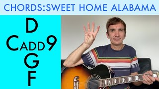 Easy Guitar Songs - Four Chords - Sweet Home Alabama by Lynyrd Skynyrd