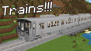 [Minecraft統合版:1.21.60] 電車を追加するTrain Addon！