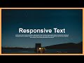 Create A Responsive Font Size Using CSS vw Unit