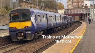 Trains at Motherwell 15/11/24