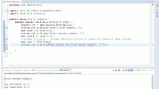 division types in Java