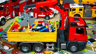SURPRISE Crane Toy Unboxing! Bruder Construction Truck Play | JackJackPlays
