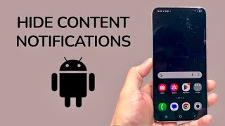 How To Hide Notification Content On Android Lock Screen