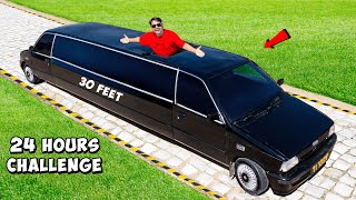 24 Hours Challenge In World's Longest Car -  दुनिया की सबसे लंबी कार | Limousine 👑