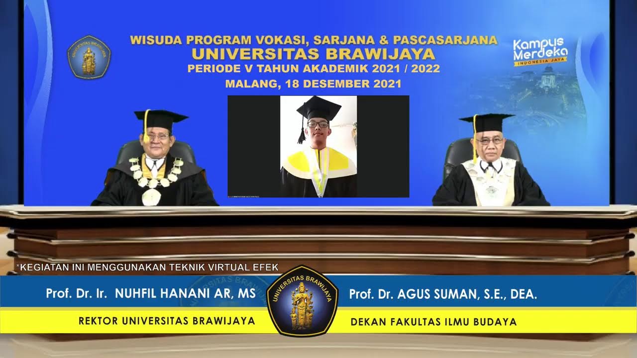 Wisuda Universitas Brawijaya Periode V Tahun Akademik 2021 2022 Youtube
