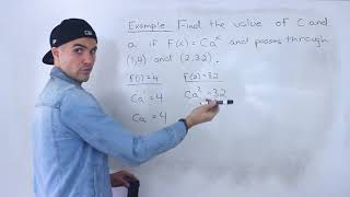 MCR3U (Grade 11 Functions) - Creating Exponential Equation given Points