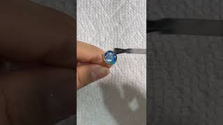 DIY blue galaxy marble ring #diyring #ringmaking #resinjewelry #jewelrymaking #shorts #diyhacks