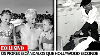 Os 25 MAIORES ESCANDALOS que HOLLYWOOD tentou ESCONDER