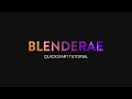 BlenderAe v1.0.0 Quickstart Tutorial