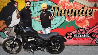 Royal Enfield Modified|Thunderbird Bobber Edition | Thunder by Sans Custom | Budget Mod