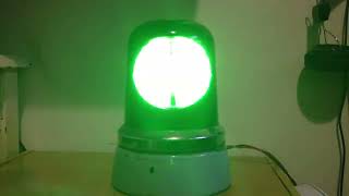 Green Hella KL70  beacon with LED H1 compatible bulb