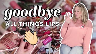 EXTREME makeup declutter *lipstick edition*