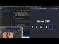 ASMR Programming - OTP Field with HTML CSS and JavaScript | Step by Step Tutorial