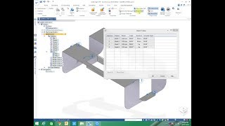 Solid Edge Draft - View Wizard Bend Table Part List