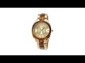 Peugeot TortoiseColor Goldtone Bracelet Watch