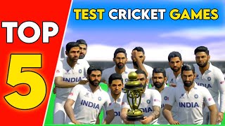 Top 5 Best Cricket Games For Android | 4K Graphics Test Cricket Games