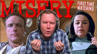 Misery is INCREDIBLY SUSPENSEFUL! | *First Time Watching* Movie Reaction & Commentary