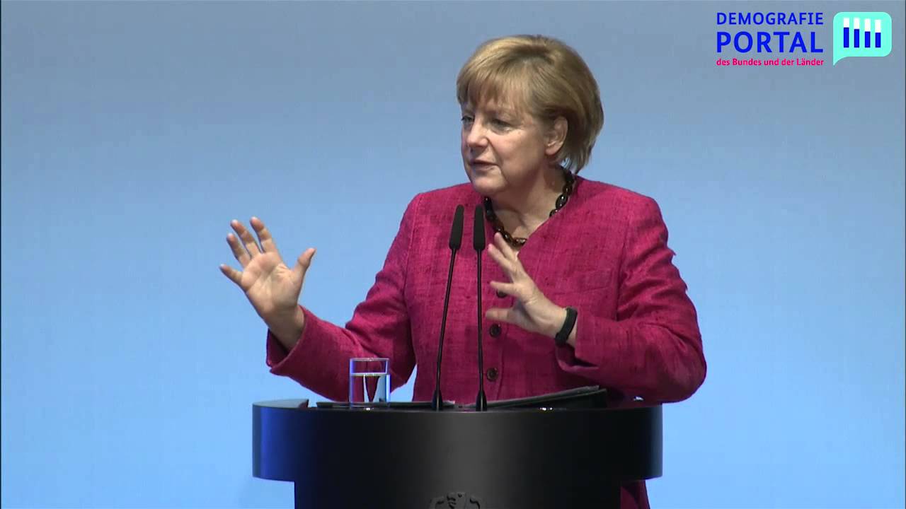 Demografiegipfel 2013 (Teil 2/8) - Rede Von Bundeskanzlerin Dr. Angela ...