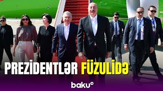 Azərbaycan və Özbəkistan prezidentləri Füzuliyə səfər edib