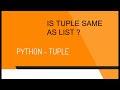 Python Part 7 Tuple  ( Malayalam )
