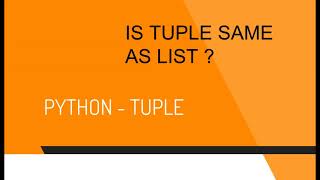 Python Part 7 Tuple ( Malayalam )