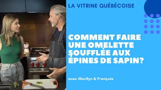 omelette soufflée à la saveur de sapin